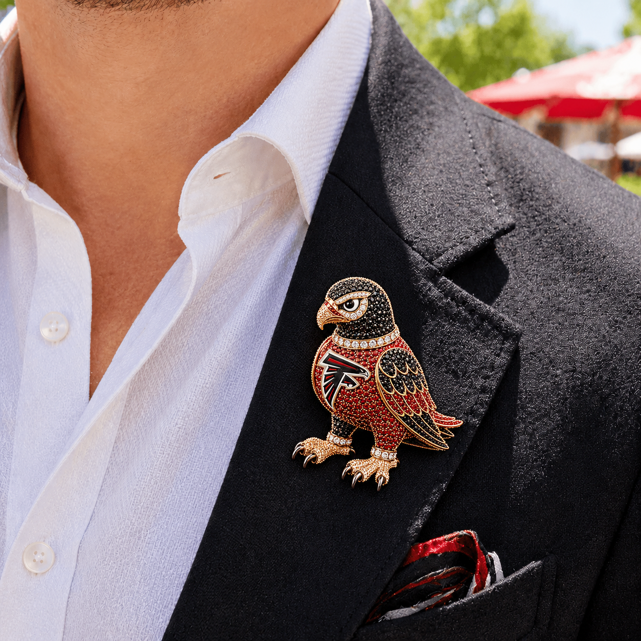 Premium NFL AF Luxury Sculptural Brooch