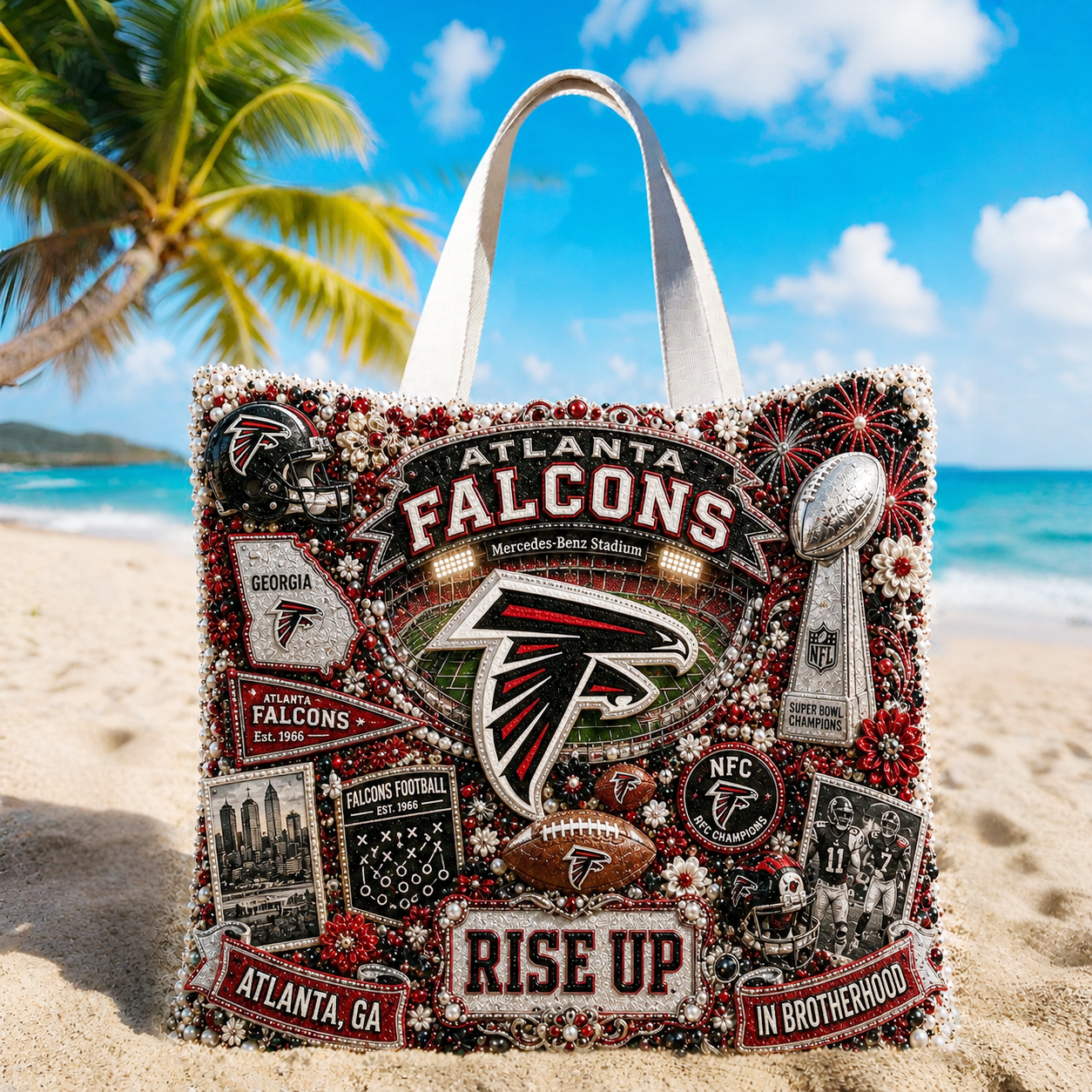 Premium NFL AF Summer Vibes Tote Bag