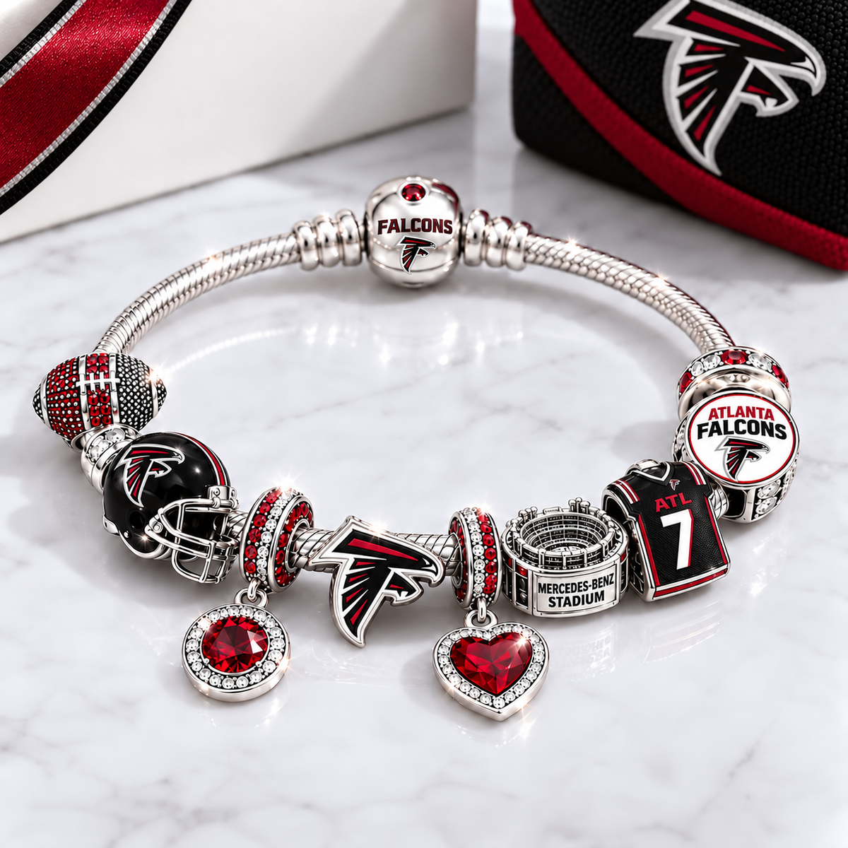 Premium NFL AF Team Spirit Charm Bracelet V8