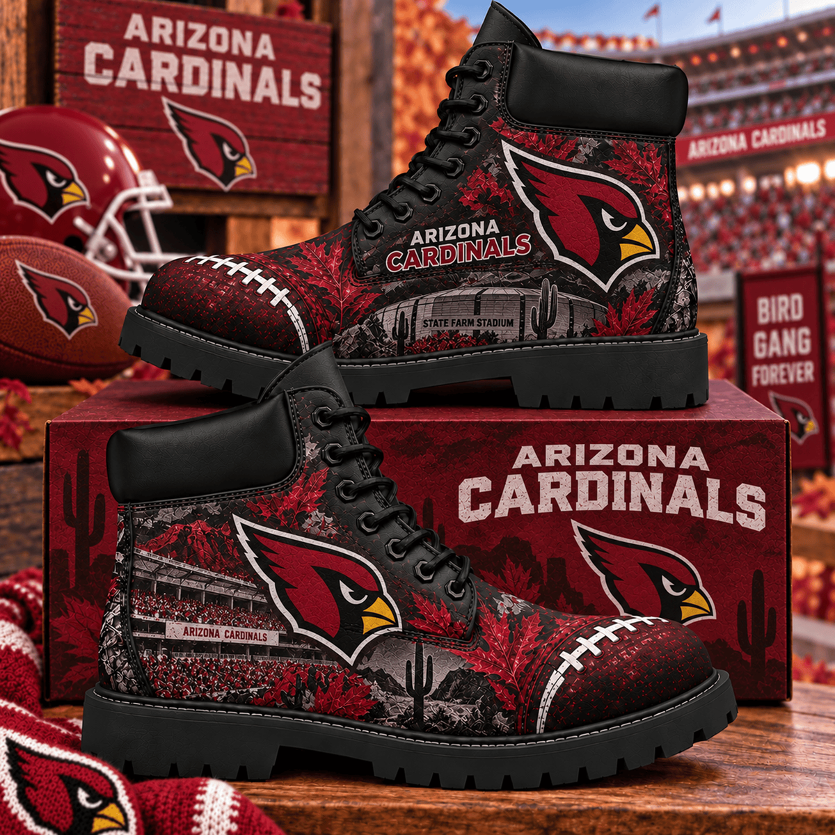 Premium NFL ARI Heritage Skyline Boots V4