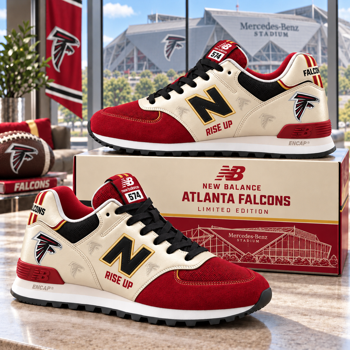 Premium NFL ATL NB 574 Sneaker
