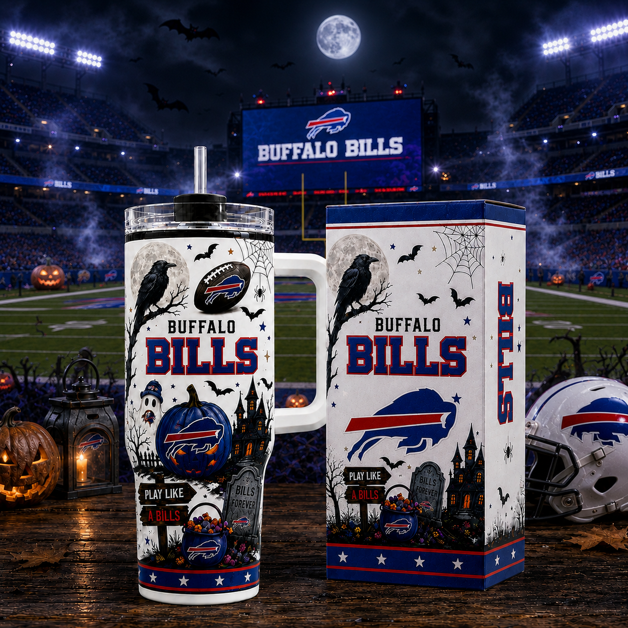 Premium NFL BB Halloween Spirit Insulated Tumbler