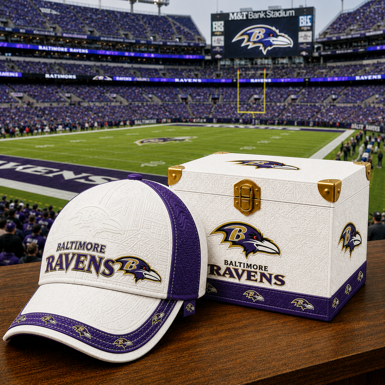 Premium NFL BR Embossed Leather Cap