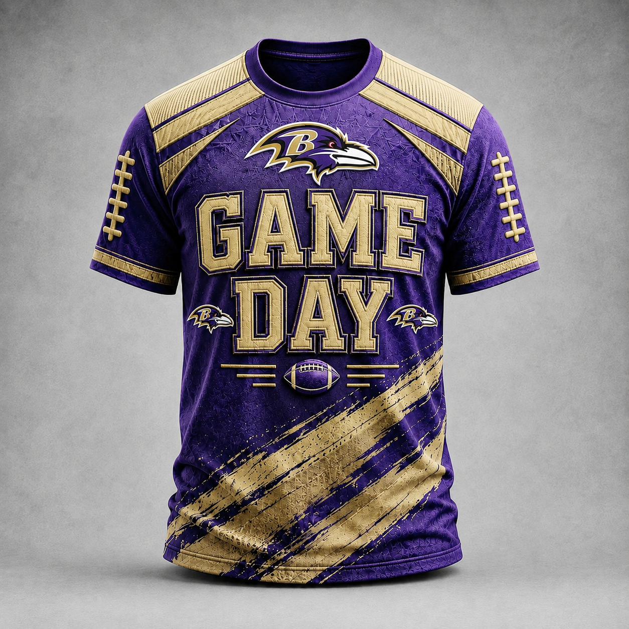 Premium NFL BR Game Day Paint Splatter Performance T-Shirt