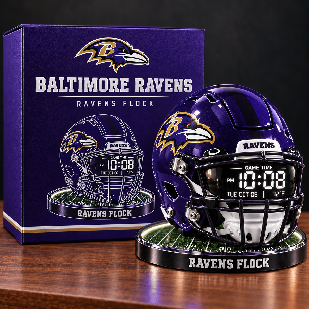 Premium NFL BR Special Digital Clock