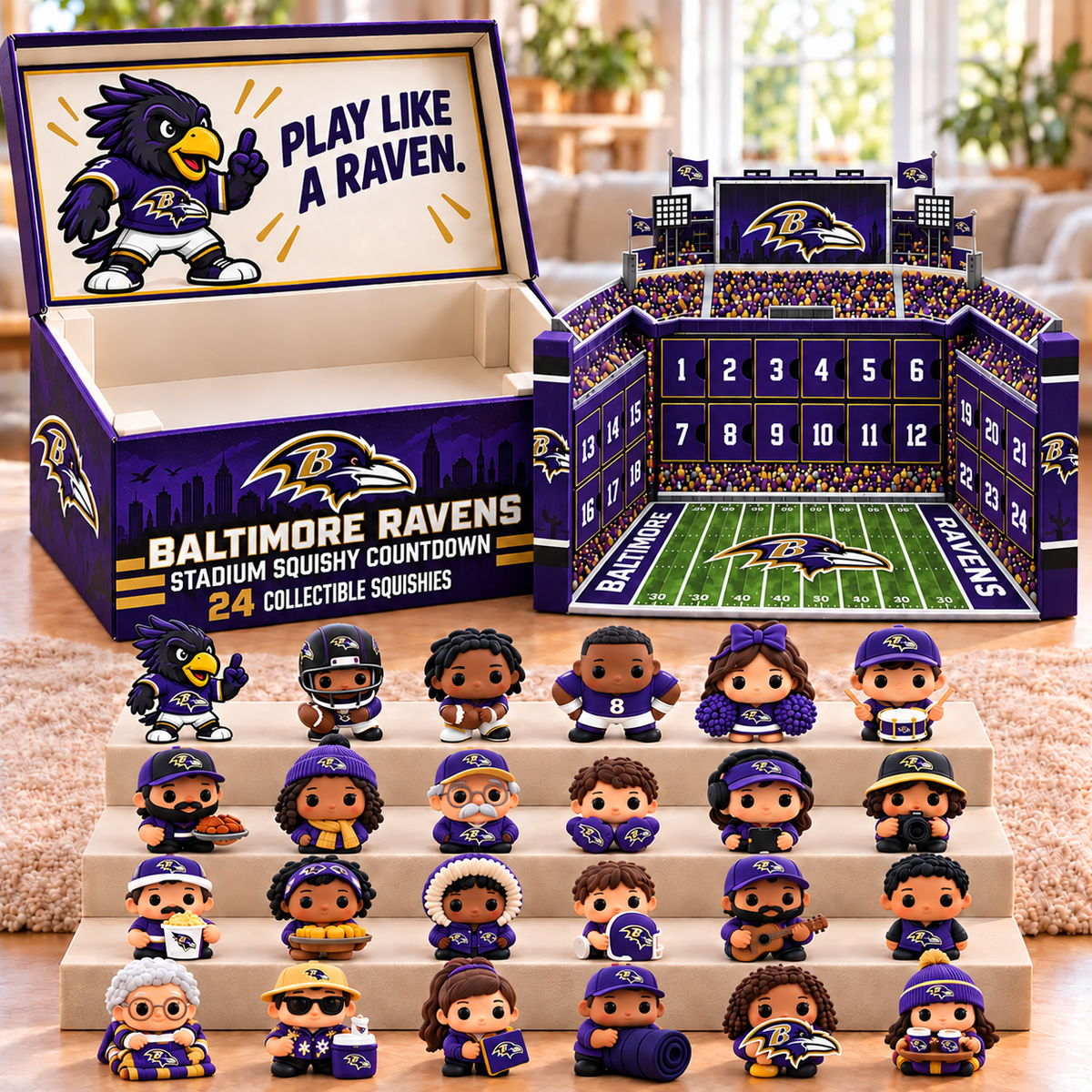 Premium NFL BR Stadium Squishy Advent Calendar V8