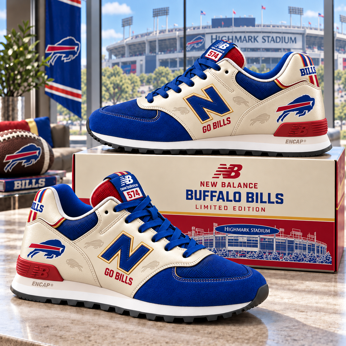 Premium NFL BUF NB 574 Sneaker