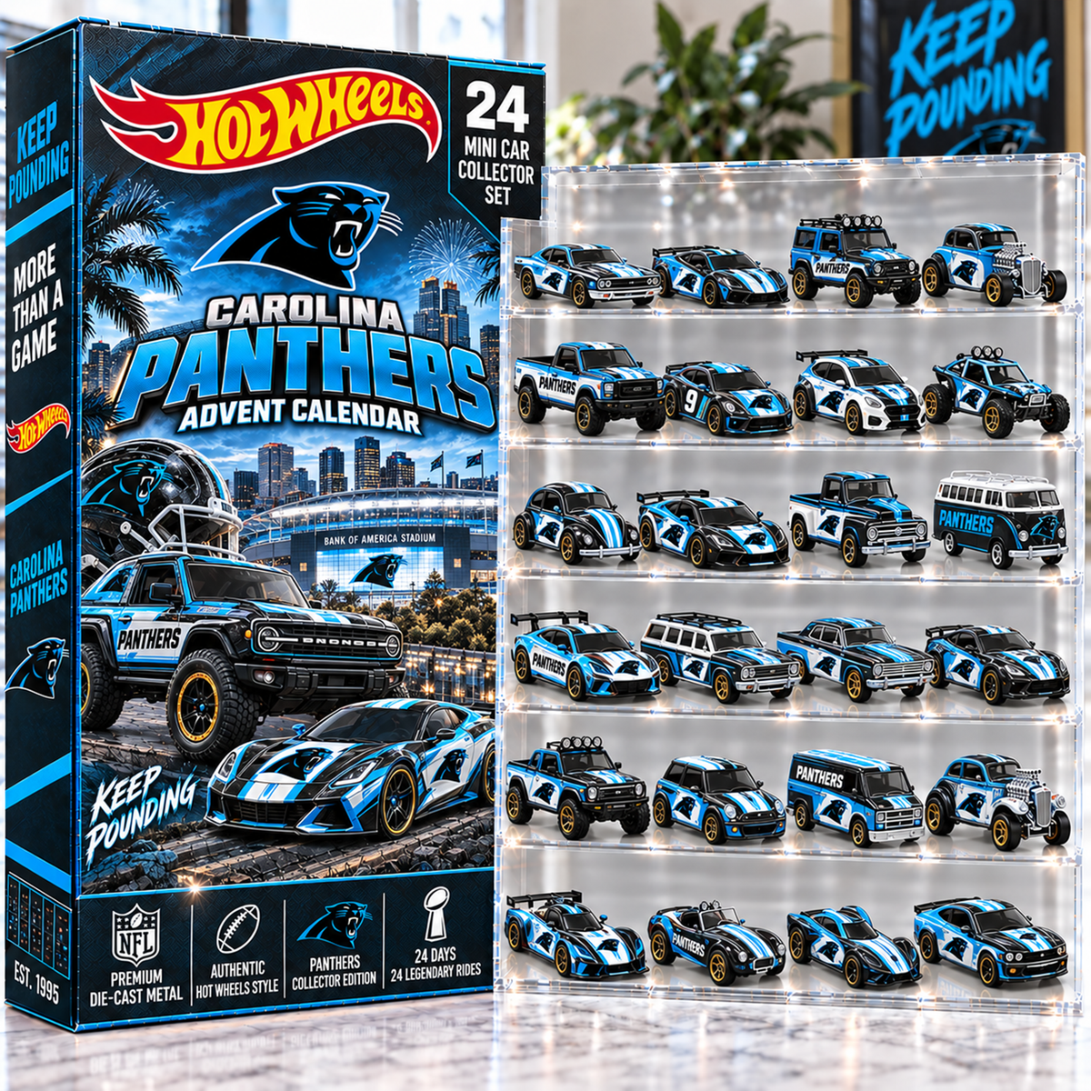 Premium NFL CAR Mini Car Advent Calendar V4