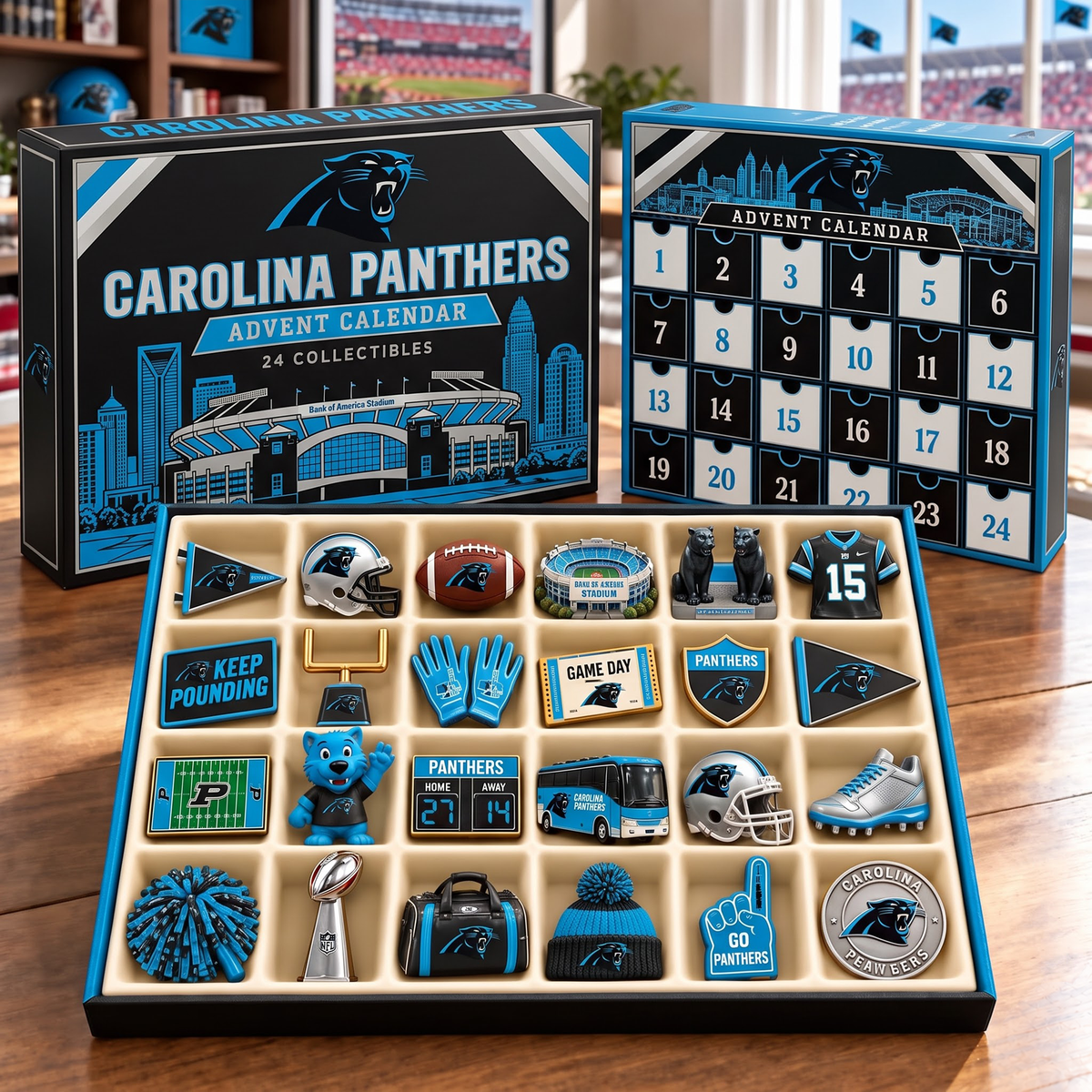 Premium NFL CAR Team Spirit 24-Piece Advent Calendar V3