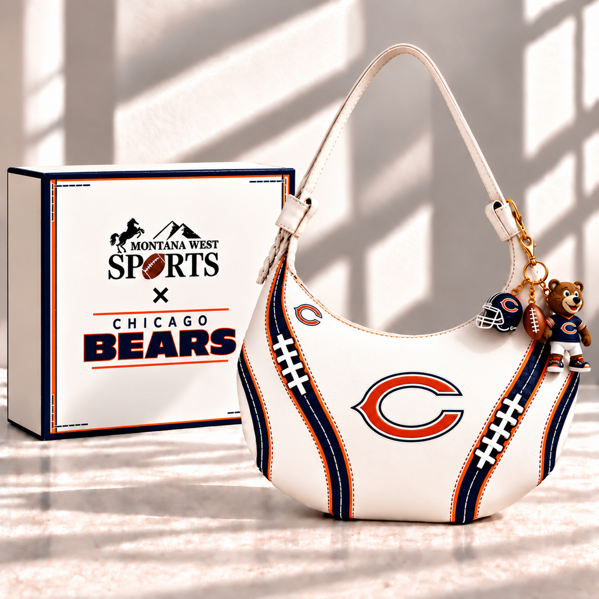 Premium NFL CHI Hobo Bag