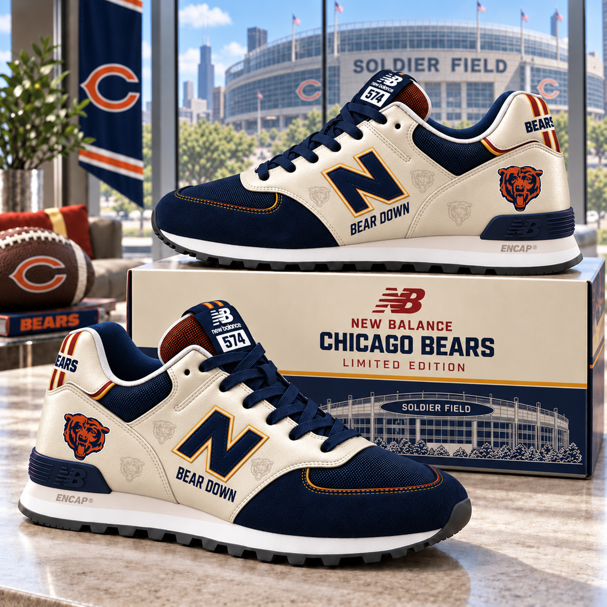 Premium NFL CHI NB 574 Sneaker