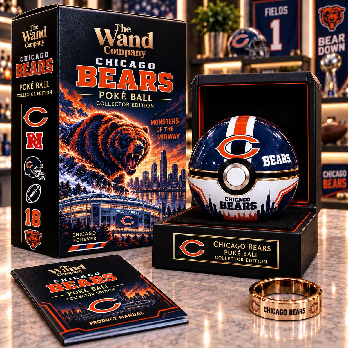 Premium NFL CHI Poke Ball