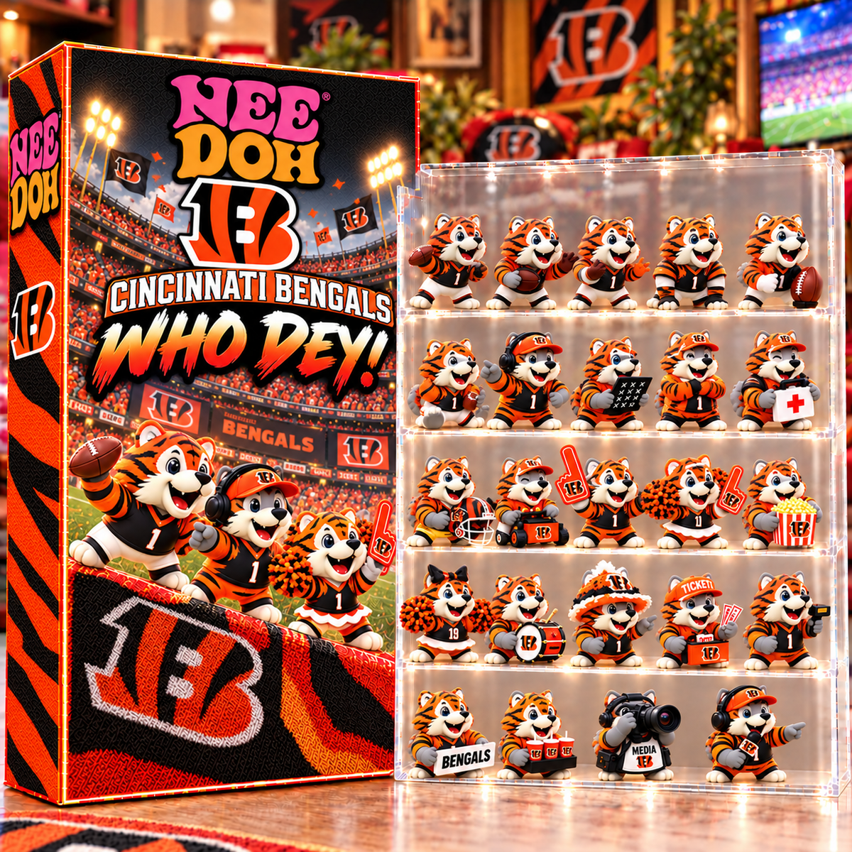 Premium NFL CIN Game Day Advent Calendar V6