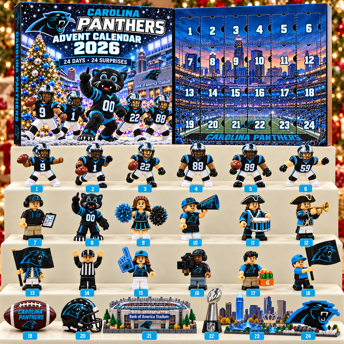 Premium NFL CP 24-Piece Football Collectible Advent Calendar V2