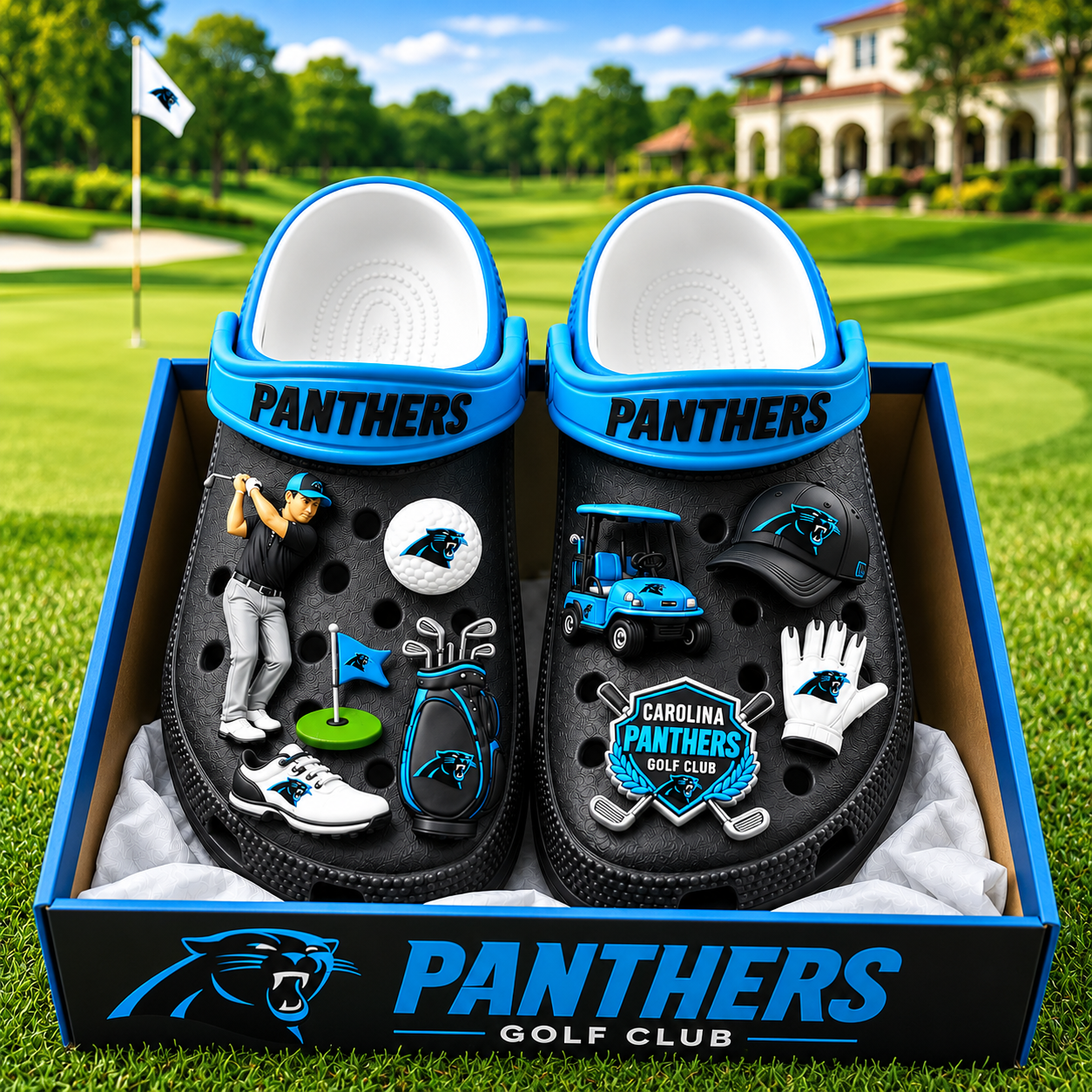 Premium NFL CP Golf Club Charm Clogs