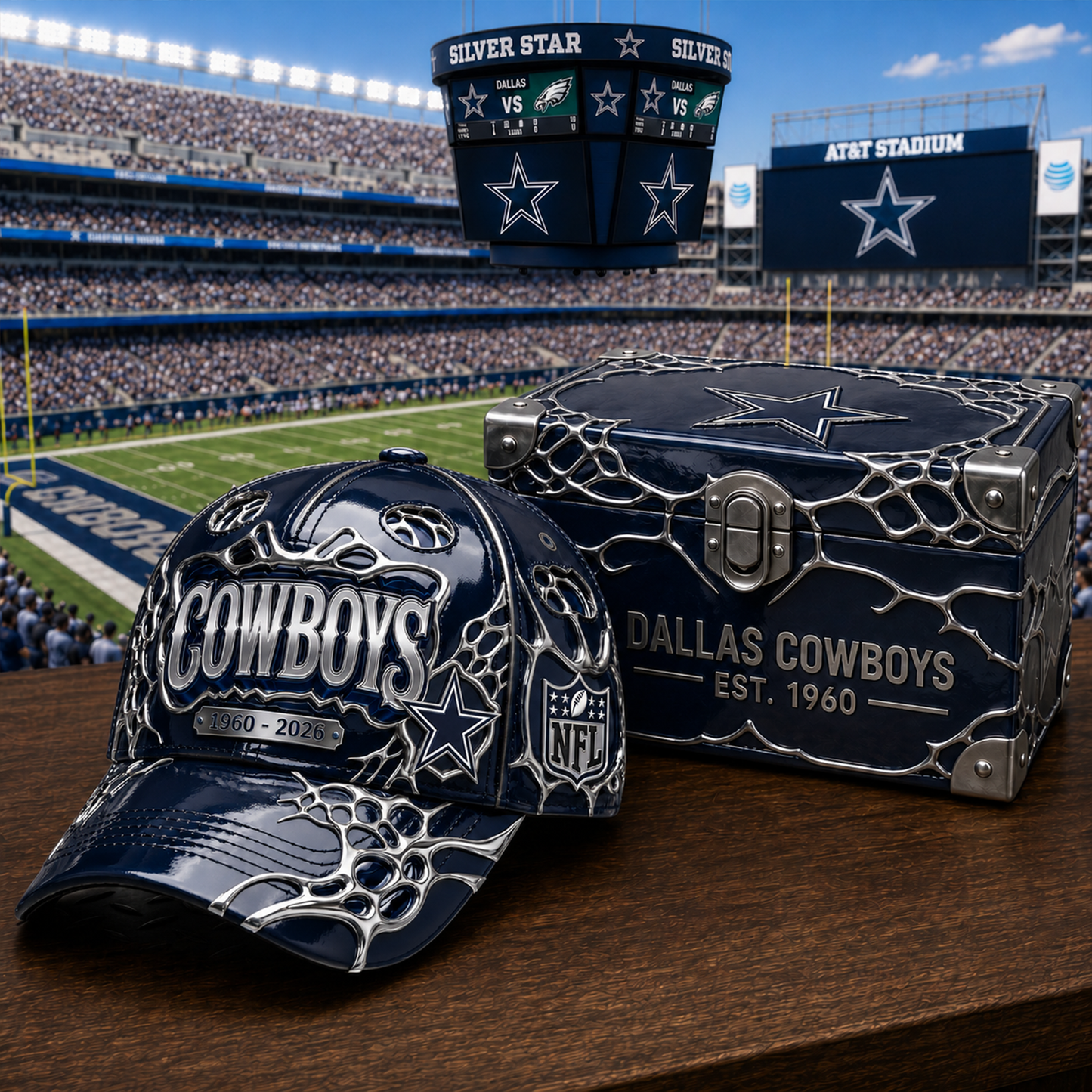 Premium NFL DAL Metallic Legacy Anniversary