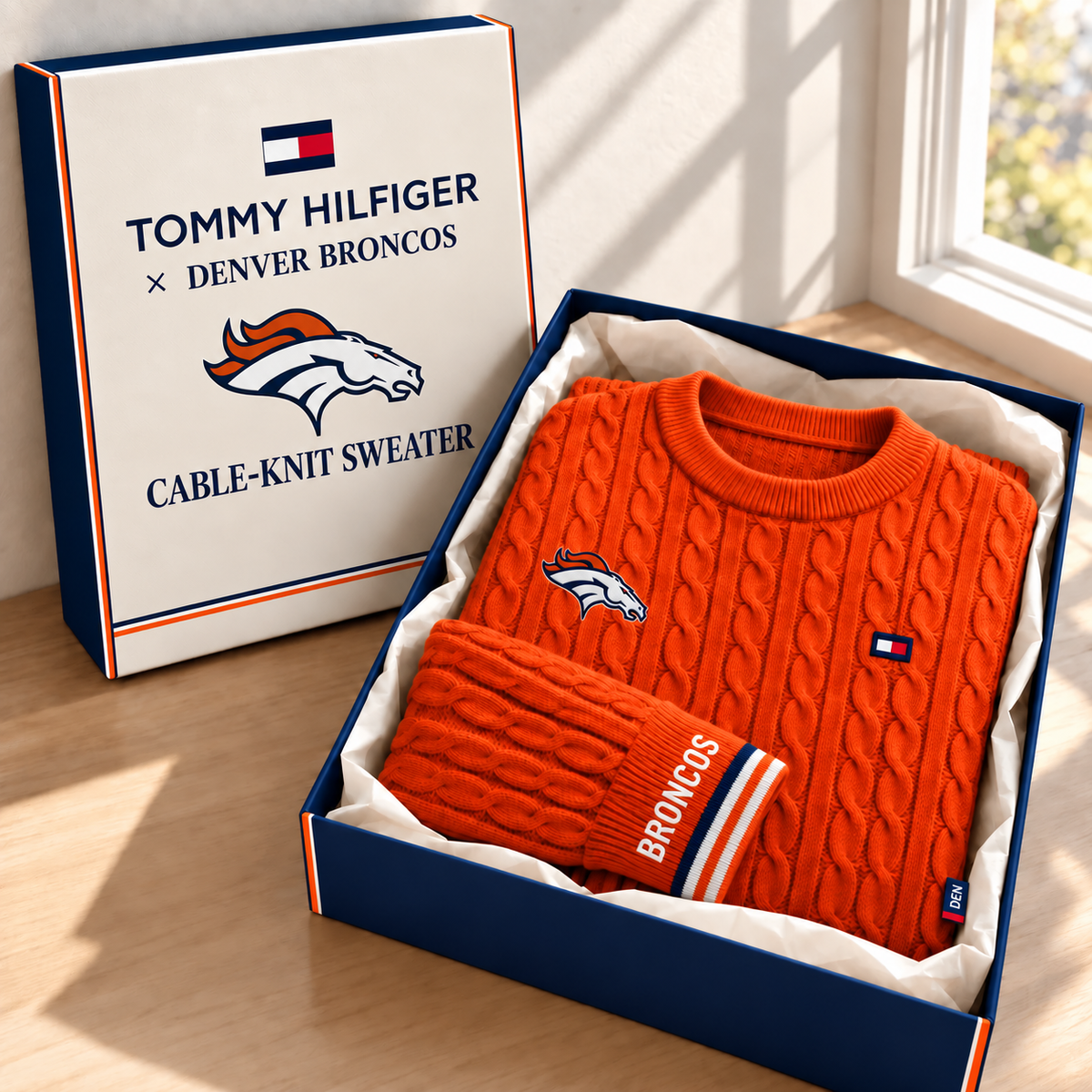 Premium NFL DB Cable Knit Sweater