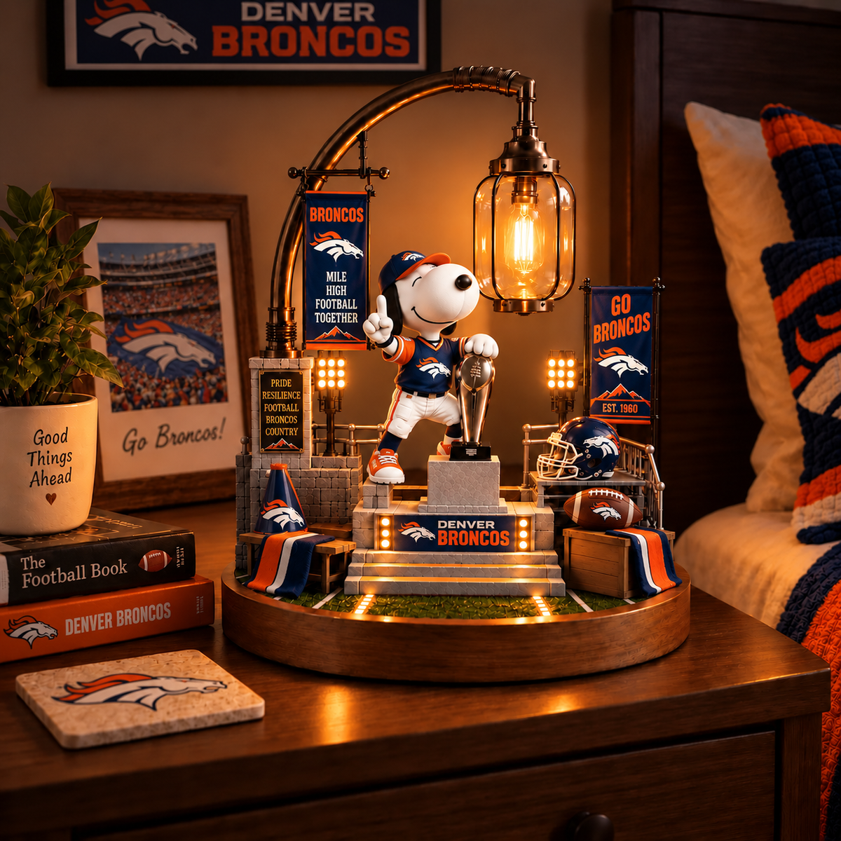 Premium NFL DB x SNP Themed Bedside Lamp