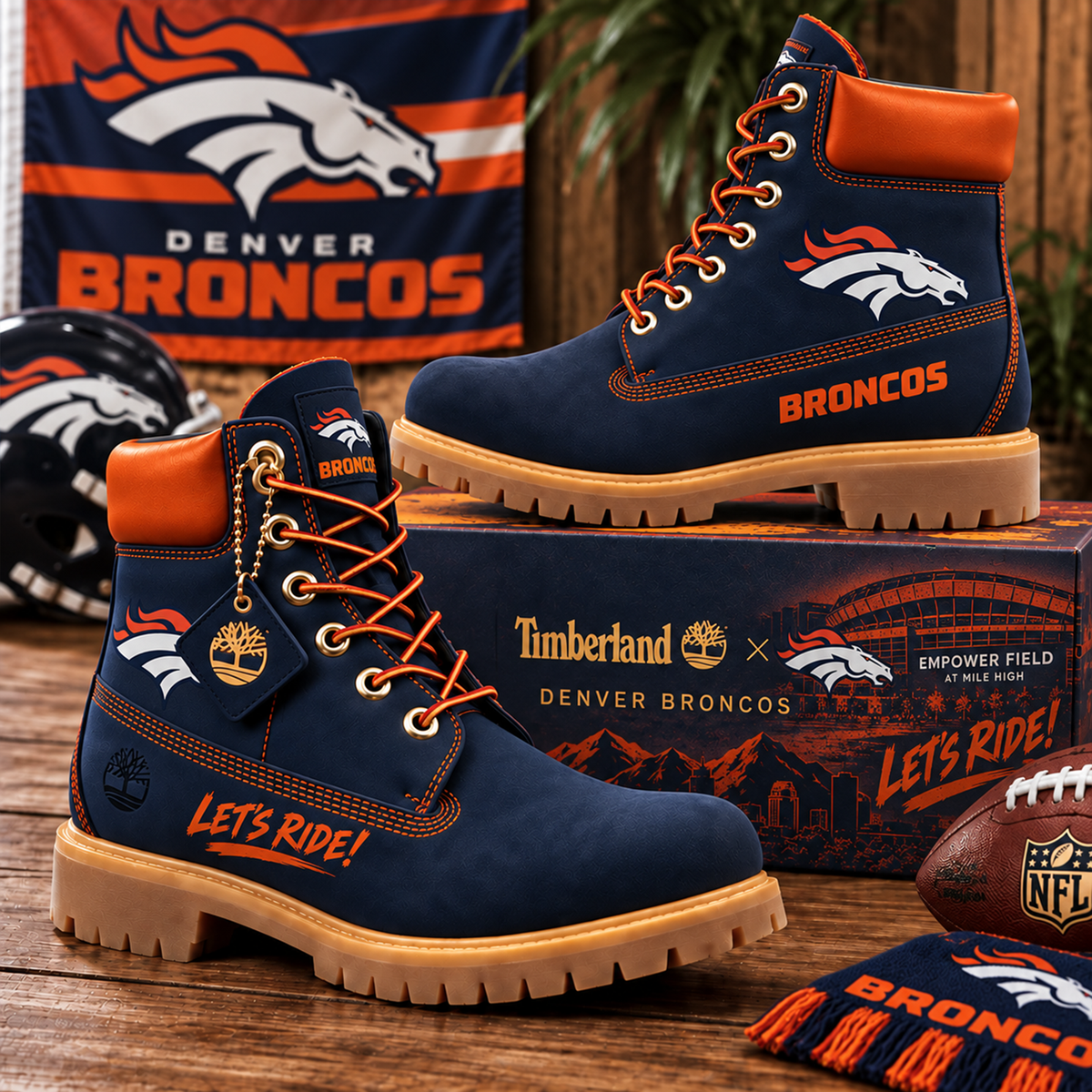 Premium NFL DEN Heritage Boots
