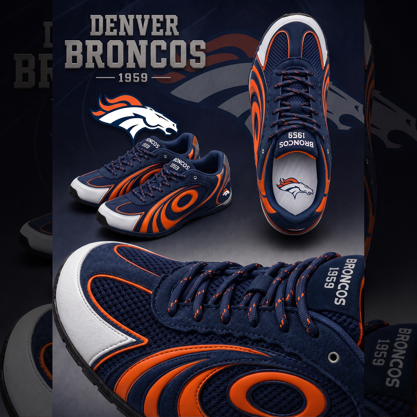 Premium NFL DEN Heritage Tiger Shoes