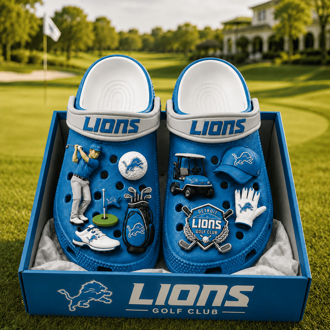 Premium NFL DL Golf Club Charm Clogs