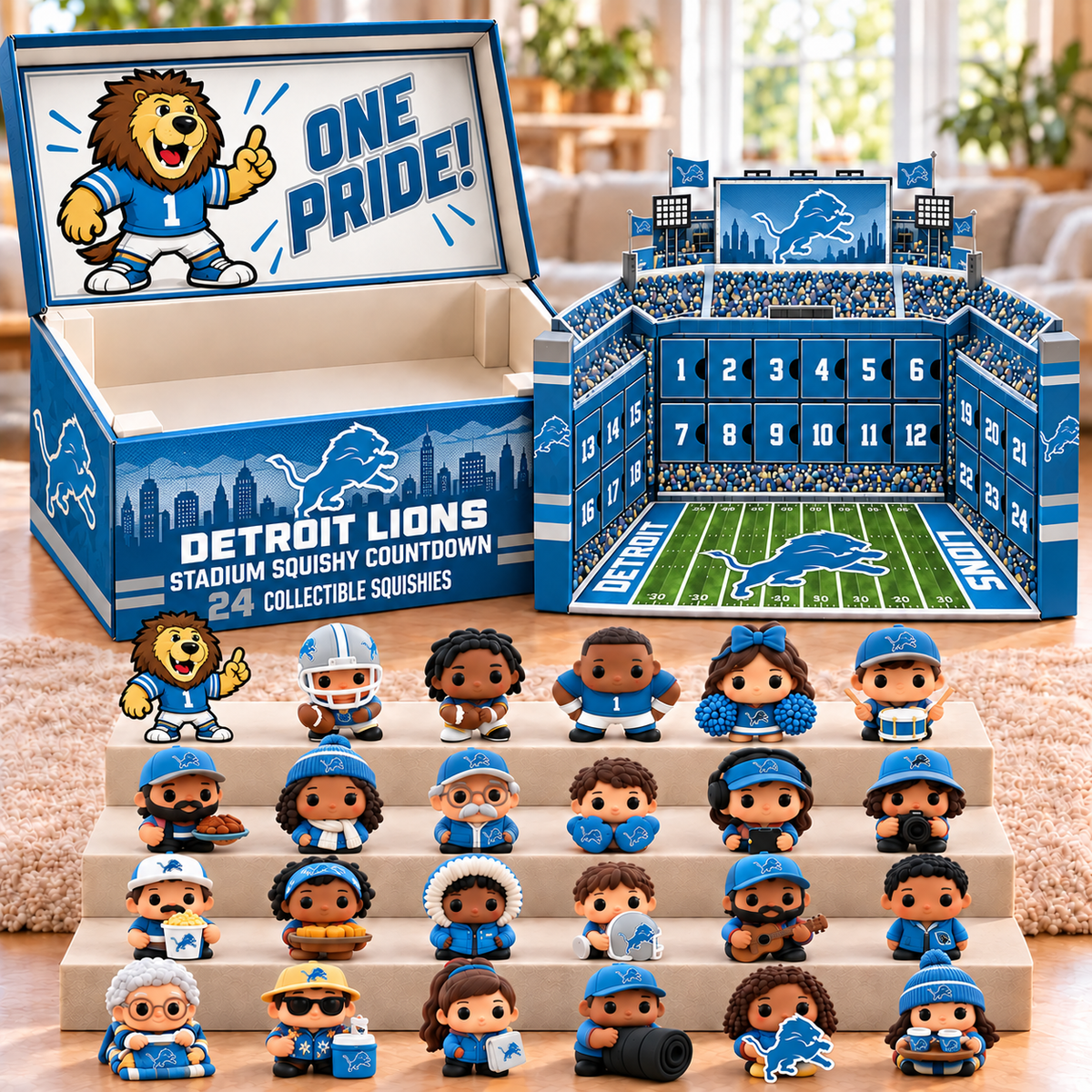 Premium NFL DL Stadium Squishy Advent Calendar V8