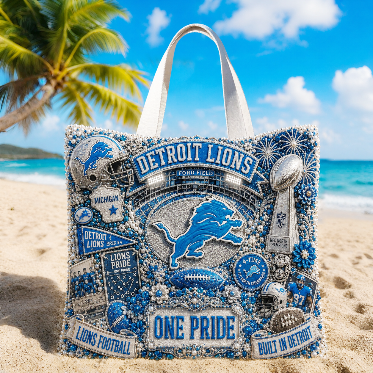 Premium NFL DL Summer Vibes Tote Bag