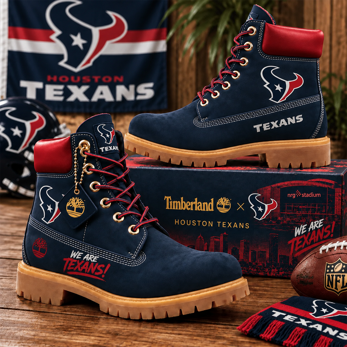 Premium NFL HOU Heritage Boots