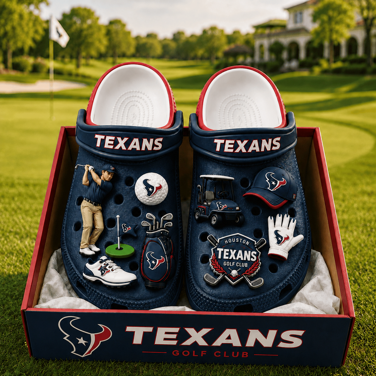 Premium NFL HT Golf Club Charm Clogs