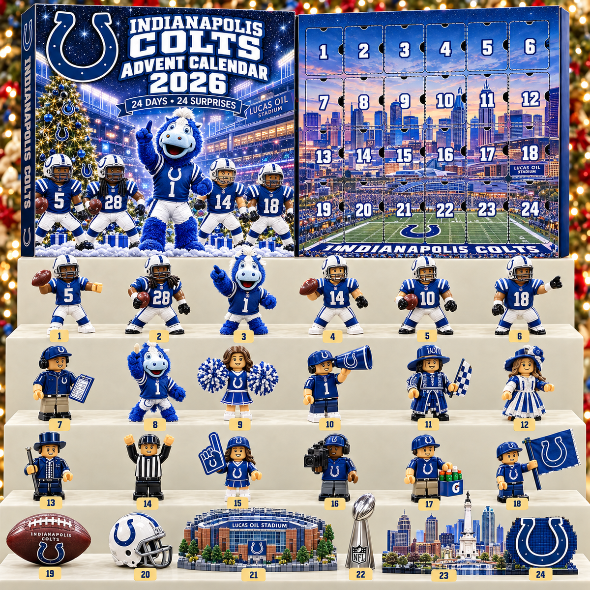 Premium NFL IC 24-Piece Football Collectible Advent Calendar V2