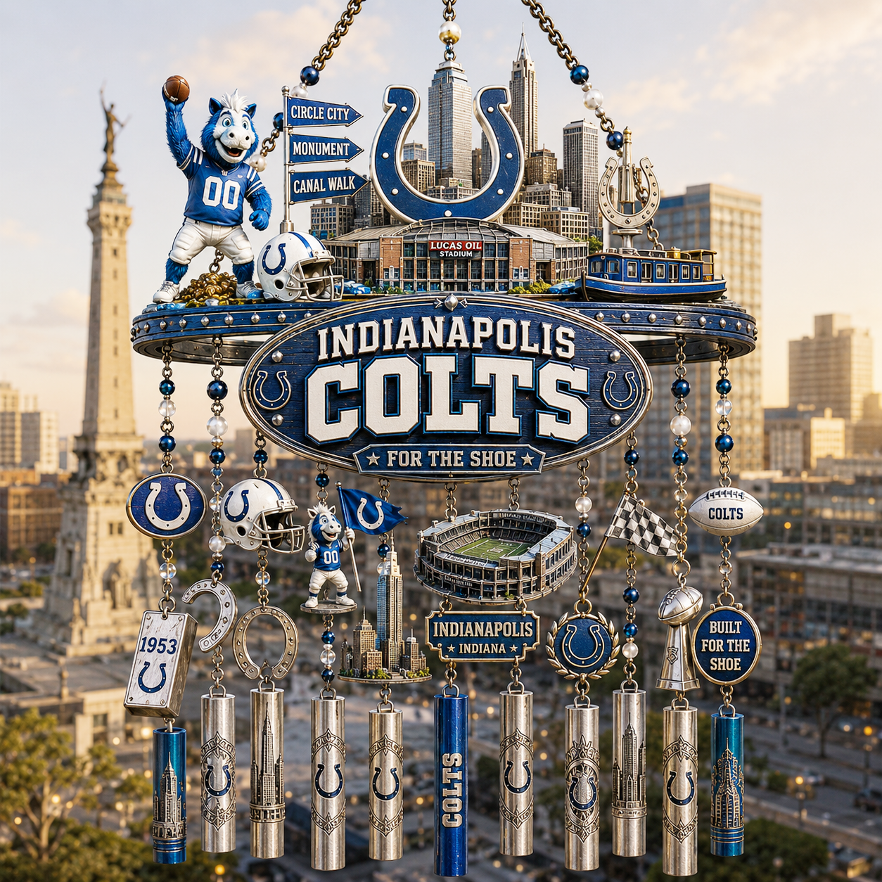 Premium NFL IC Heritage Wind Chime
