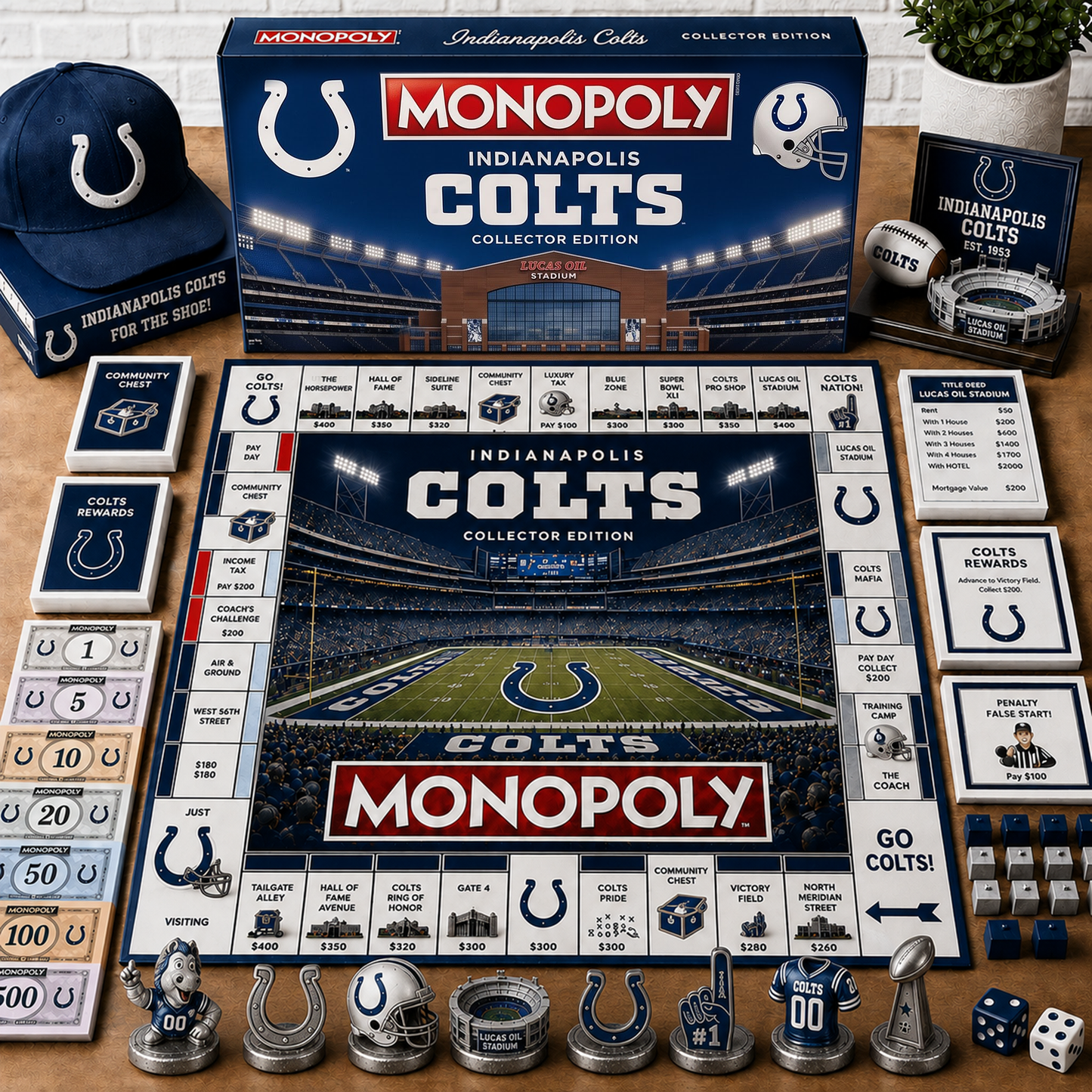 Premium NFL IND Monopoly Collector’s Edition Board Game