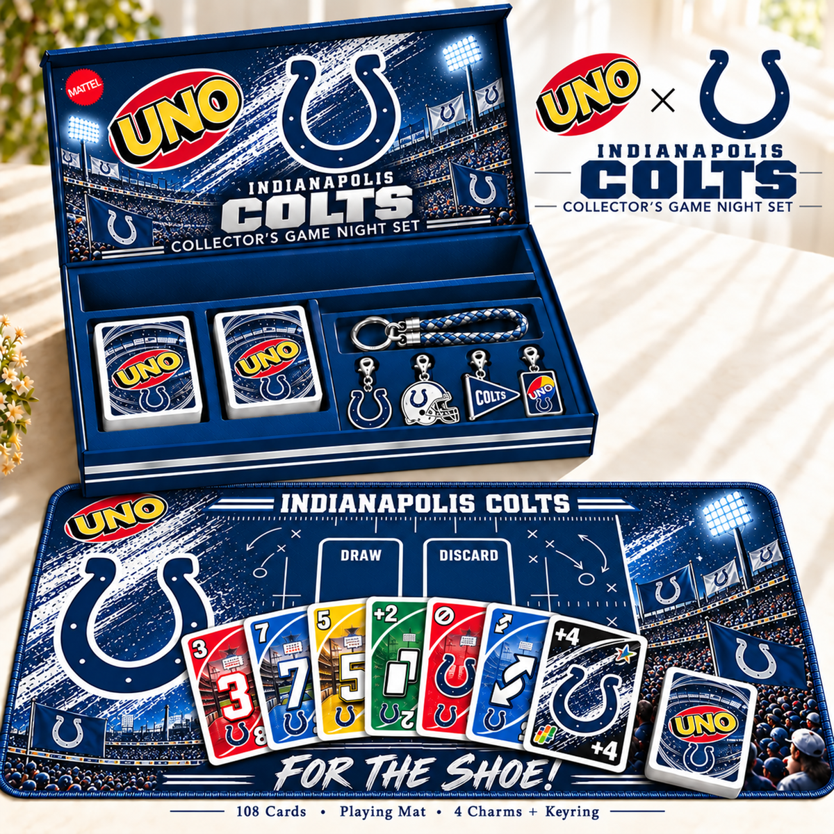Premium NFL IND Uno Board Game Set