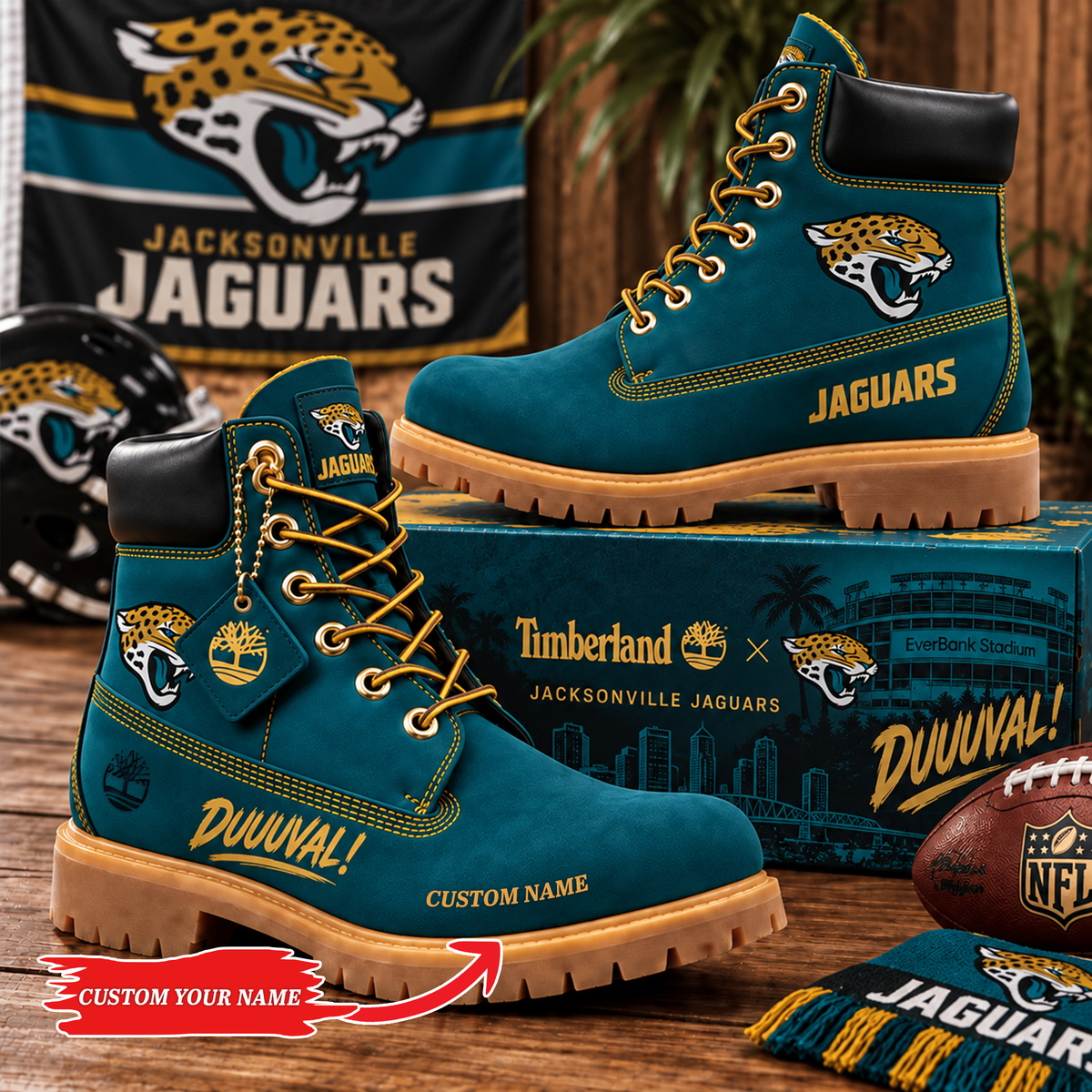 Premium NFL JAC Heritage Boots Custom Name