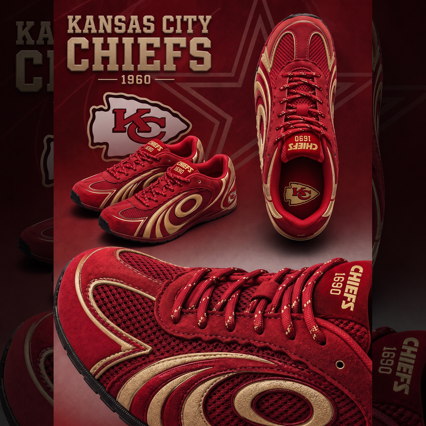 Premium NFL KC Heritage Tiger Shoes