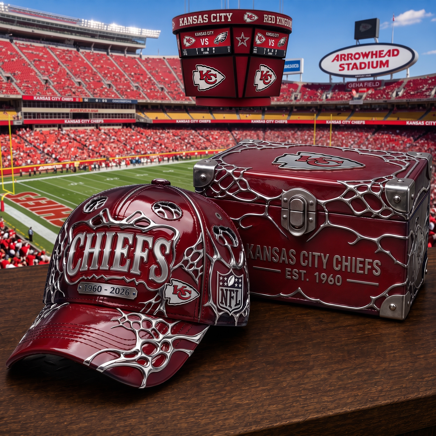 Premium NFL KC Metallic Legacy Anniversary