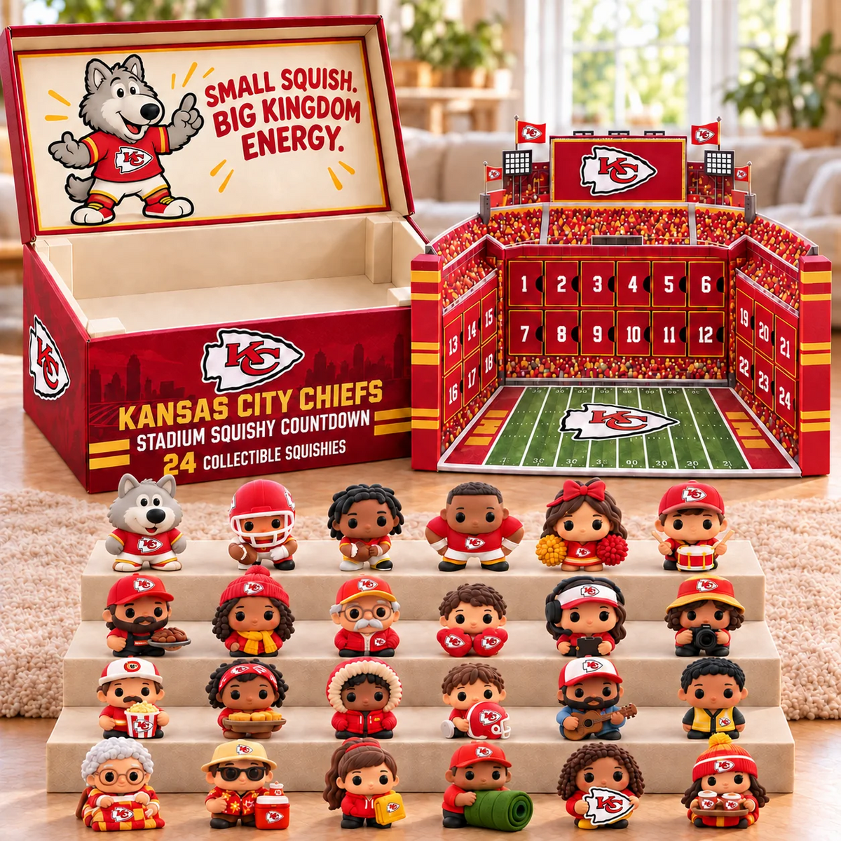 Premium NFL KCC Stadium Squishy Advent Calendar V8