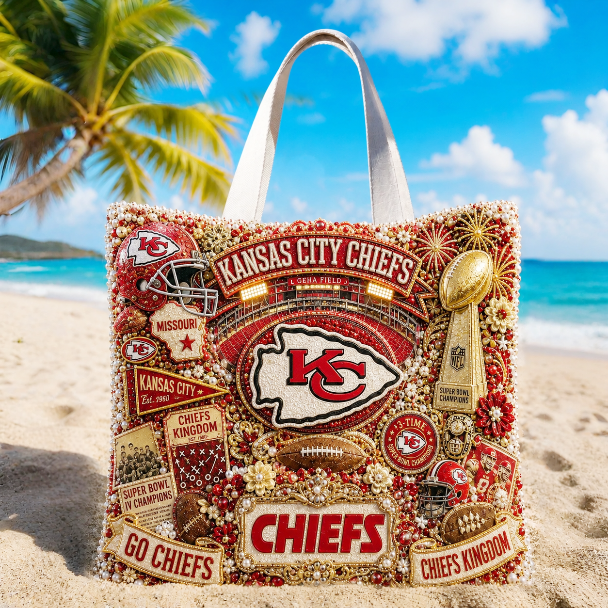 Premium NFL KCC Summer Vibes Tote Bag