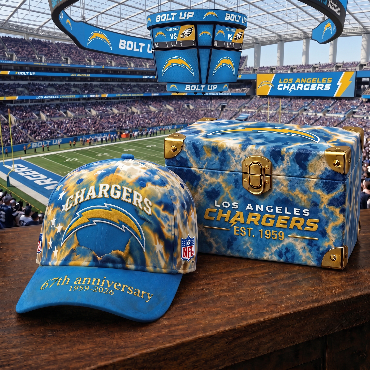 Premium NFL LAC Anniversary Pride Cap