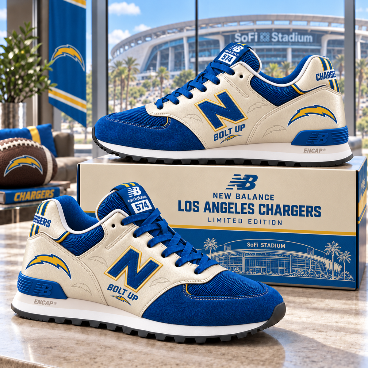 Premium NFL LAC NB 574 Sneaker