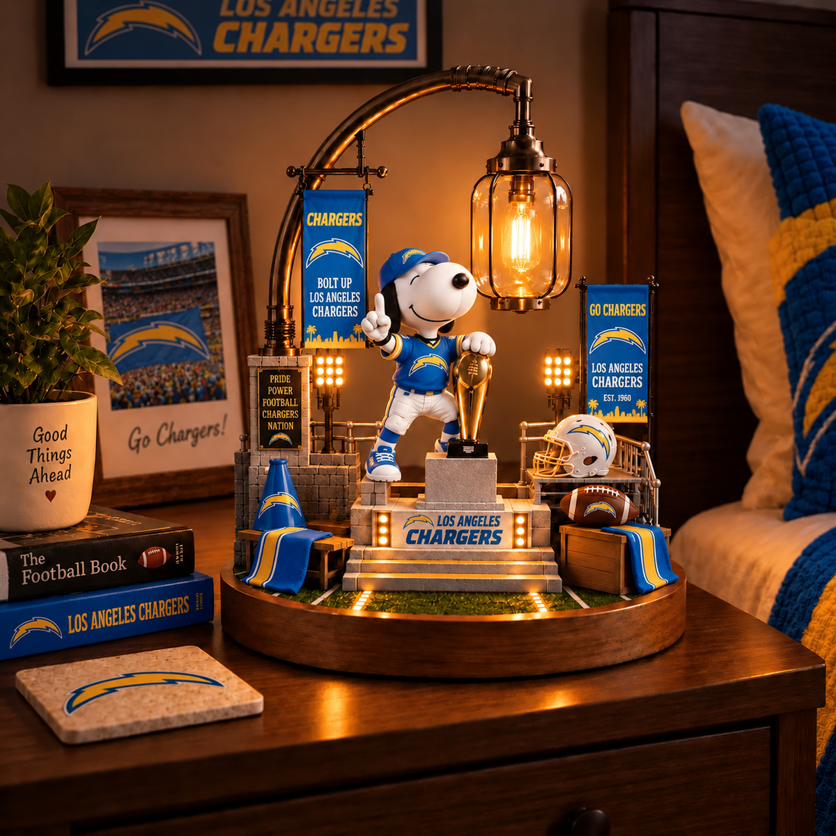 Premium NFL LAC x SNP Themed Bedside Lamp