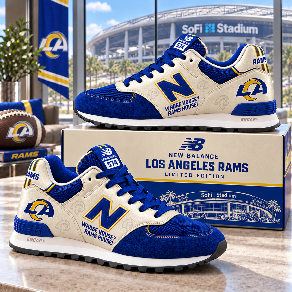 Premium NFL LAR NB 574 Sneaker