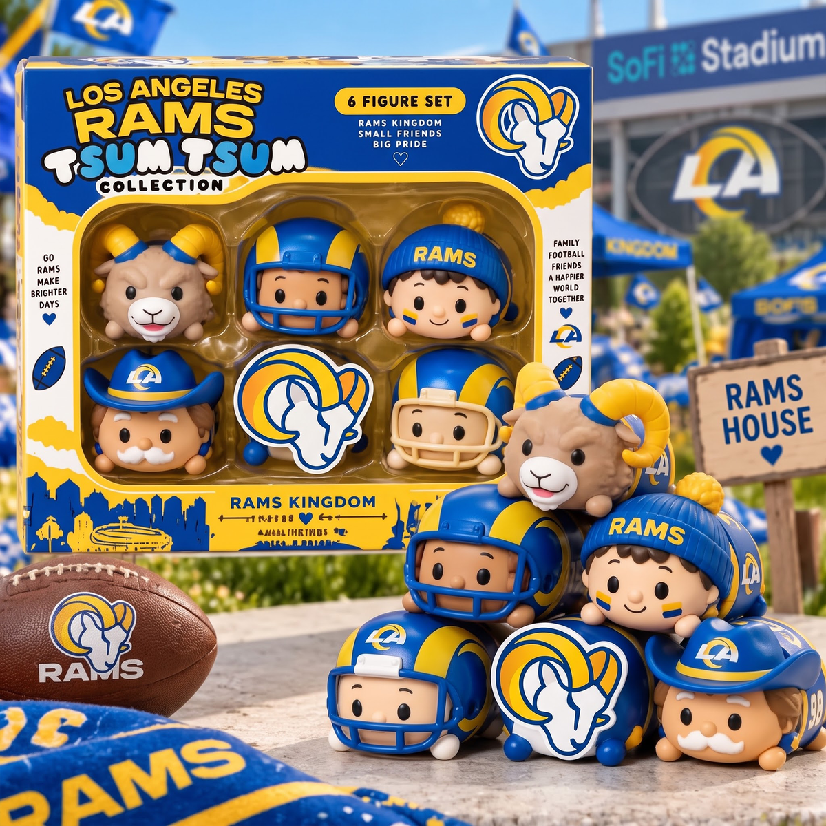 Premium NFL LAR Tsum Tsum Collector Set