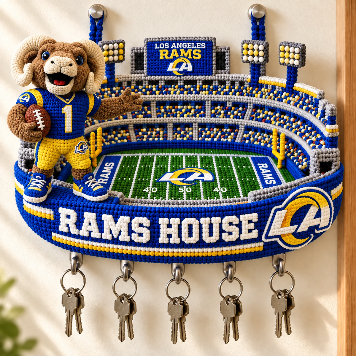 Premium NFL LAR Wall Mounted Key Holder