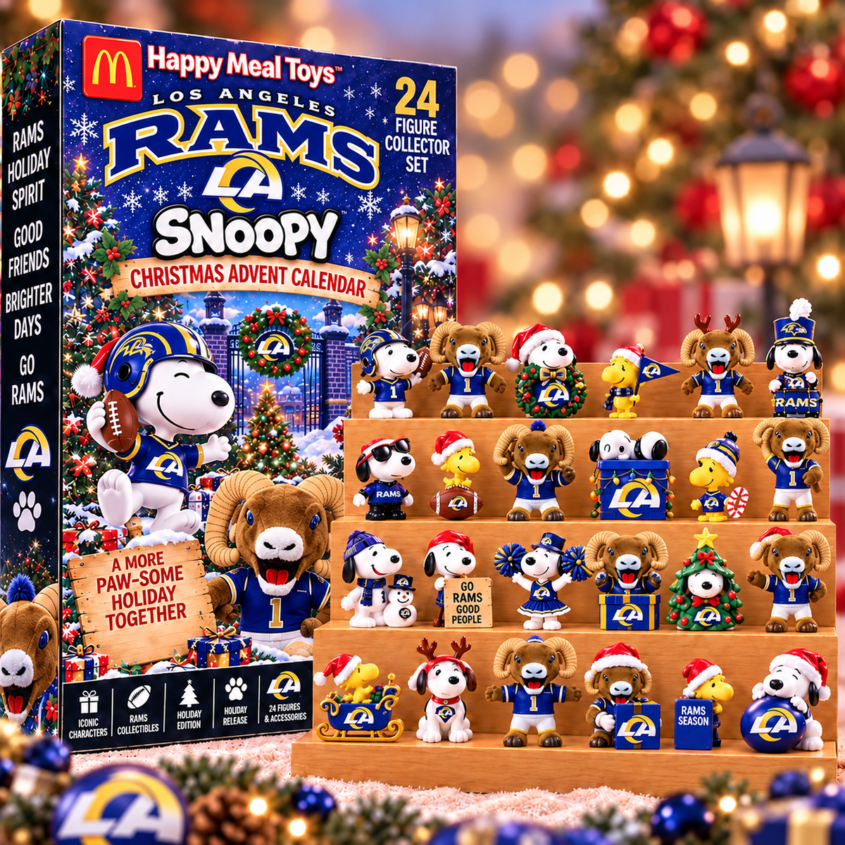 Premium NFL LAR x SNP Christmas Crossover Advent Calendar V10