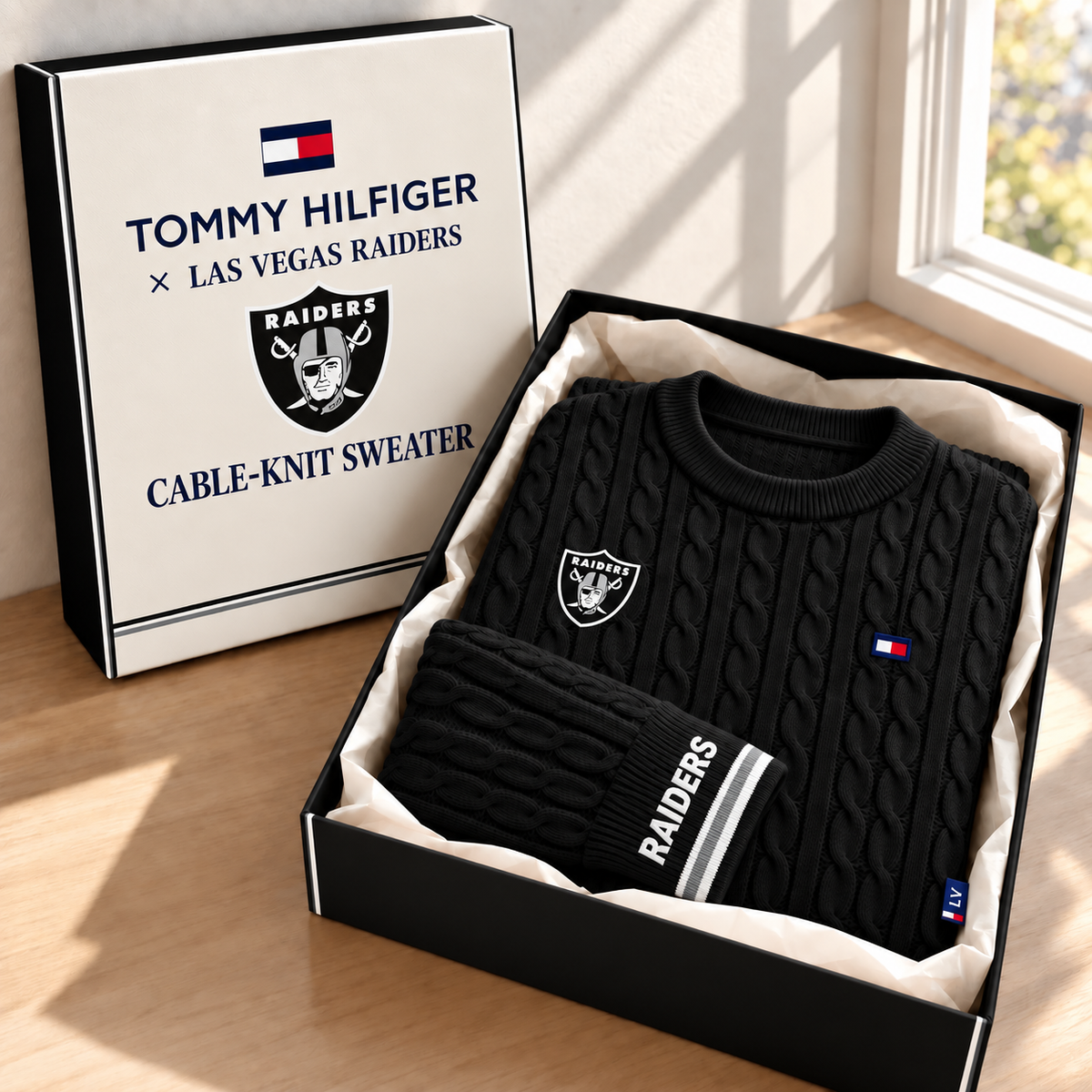 Premium NFL LVR Cable Knit Sweater