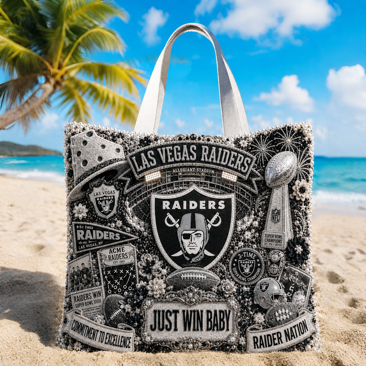 Premium NFL LVR Summer Vibes Tote Bag