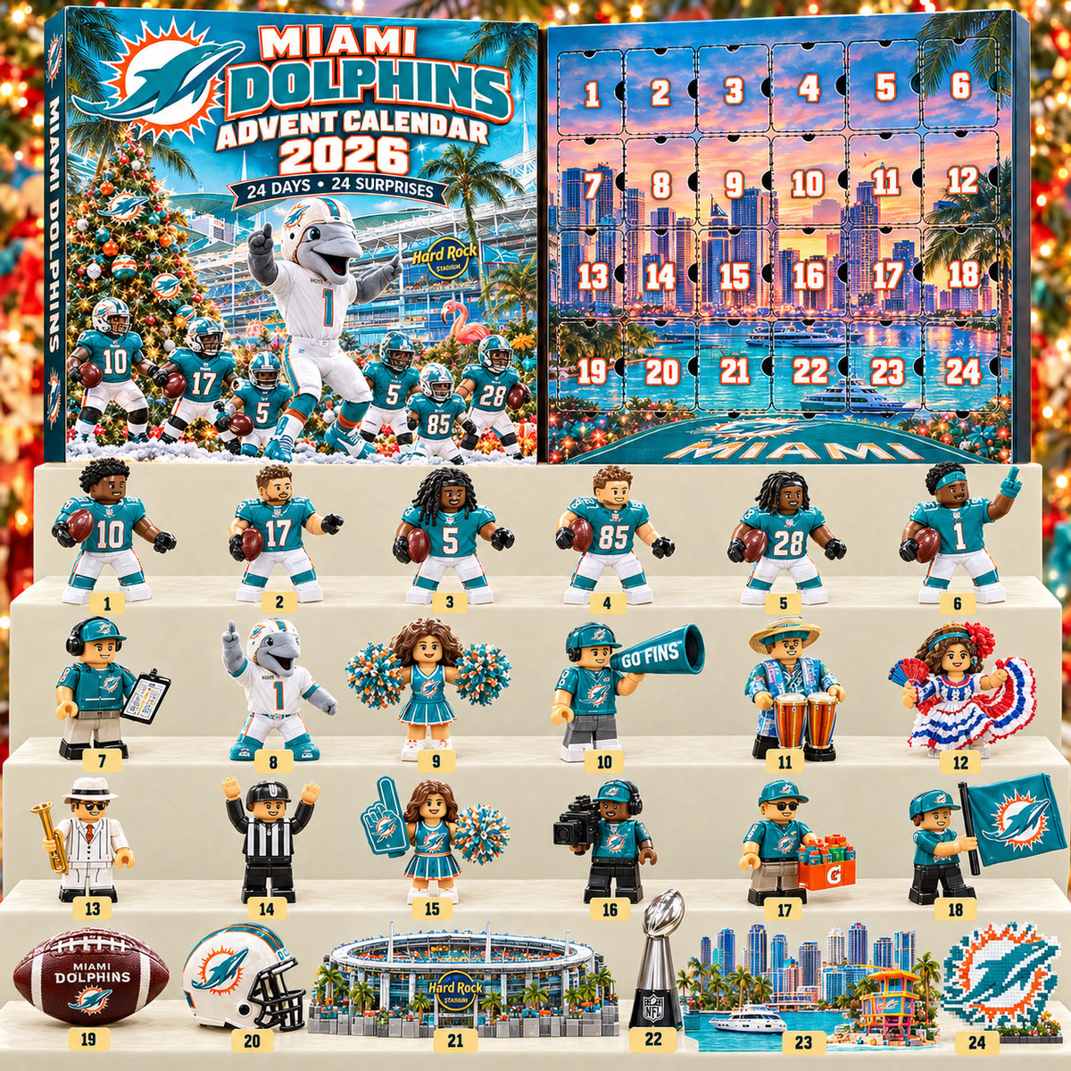 Premium NFL MD 24-Piece Football Collectible Advent Calendar V2