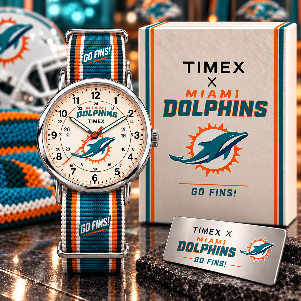 Premium NFL MF Cream Dial Watch