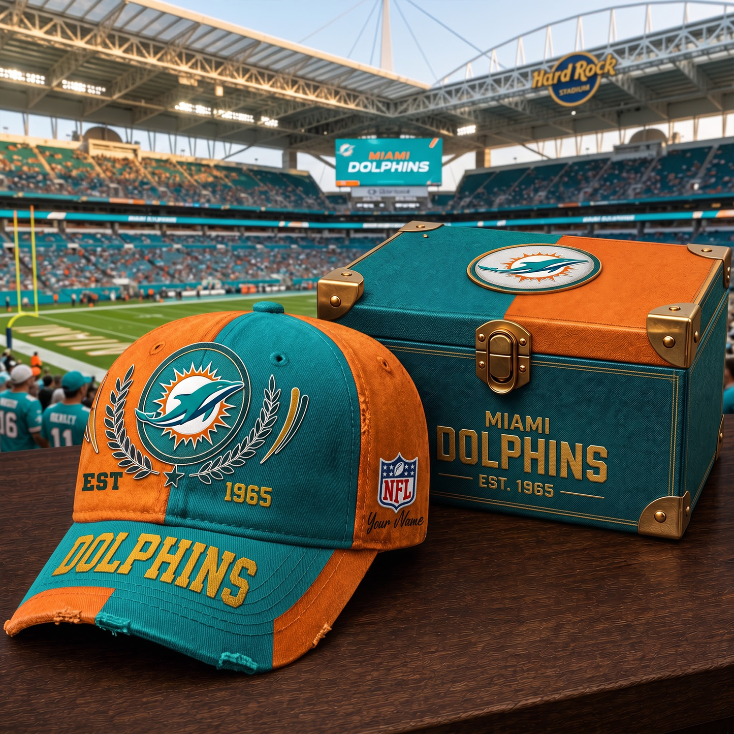 Premium NFL MIA Vintage Heritage Distressed Cap V2